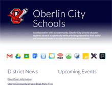 Tablet Screenshot of oberlinschools.net